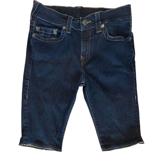 True Religion Rocco Special Edition Convertible Blue Jeans Shorts 31/32.5 Y2k - Picture 3 of 10